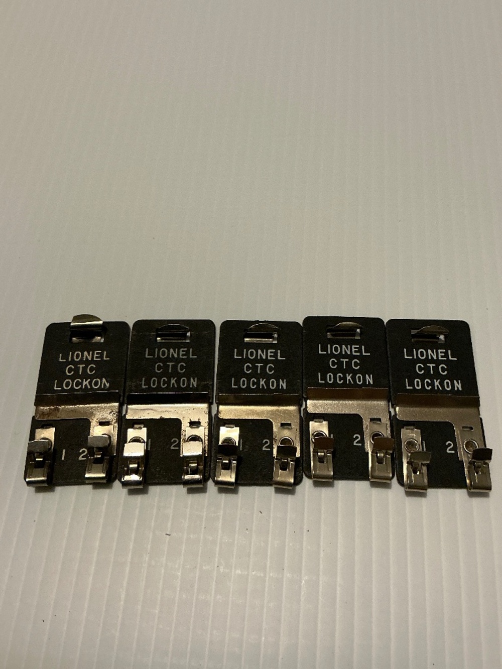 Lionel Lot Of 5 CTC Track Lock-On Connectors O Gauge Layout Vintage